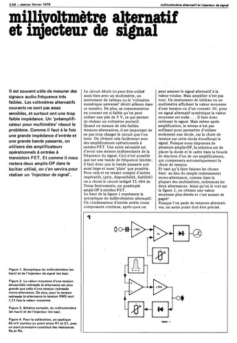 millivoltmètre alternatif et injecteur de signal 