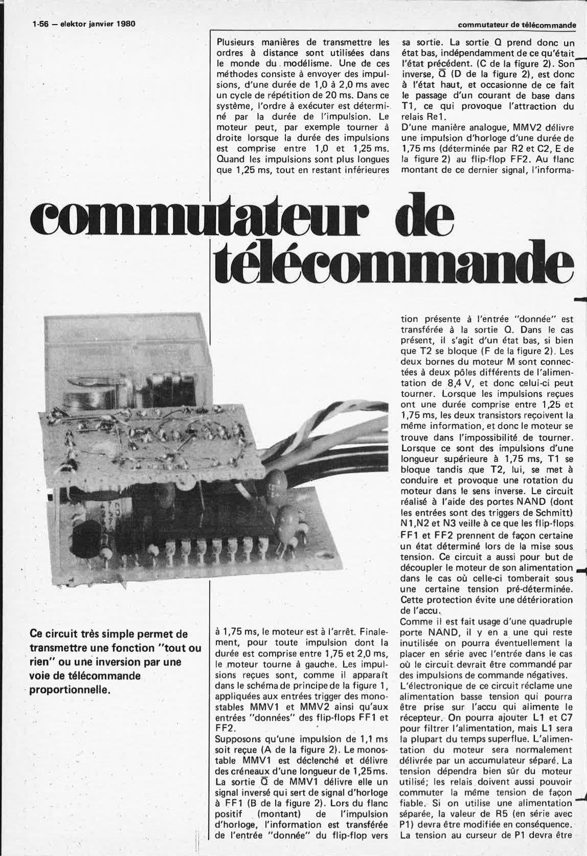 Commutateur de télécommande