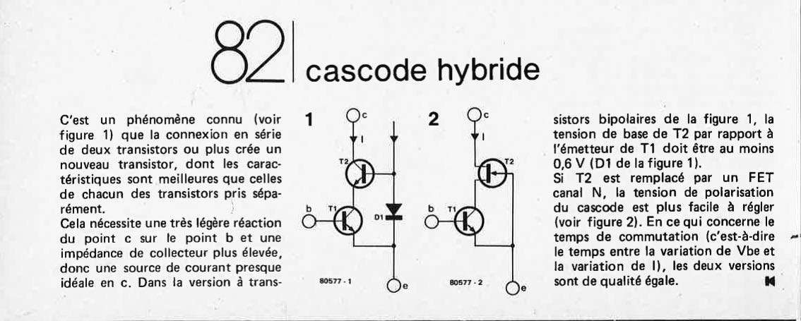 Cascade hybride