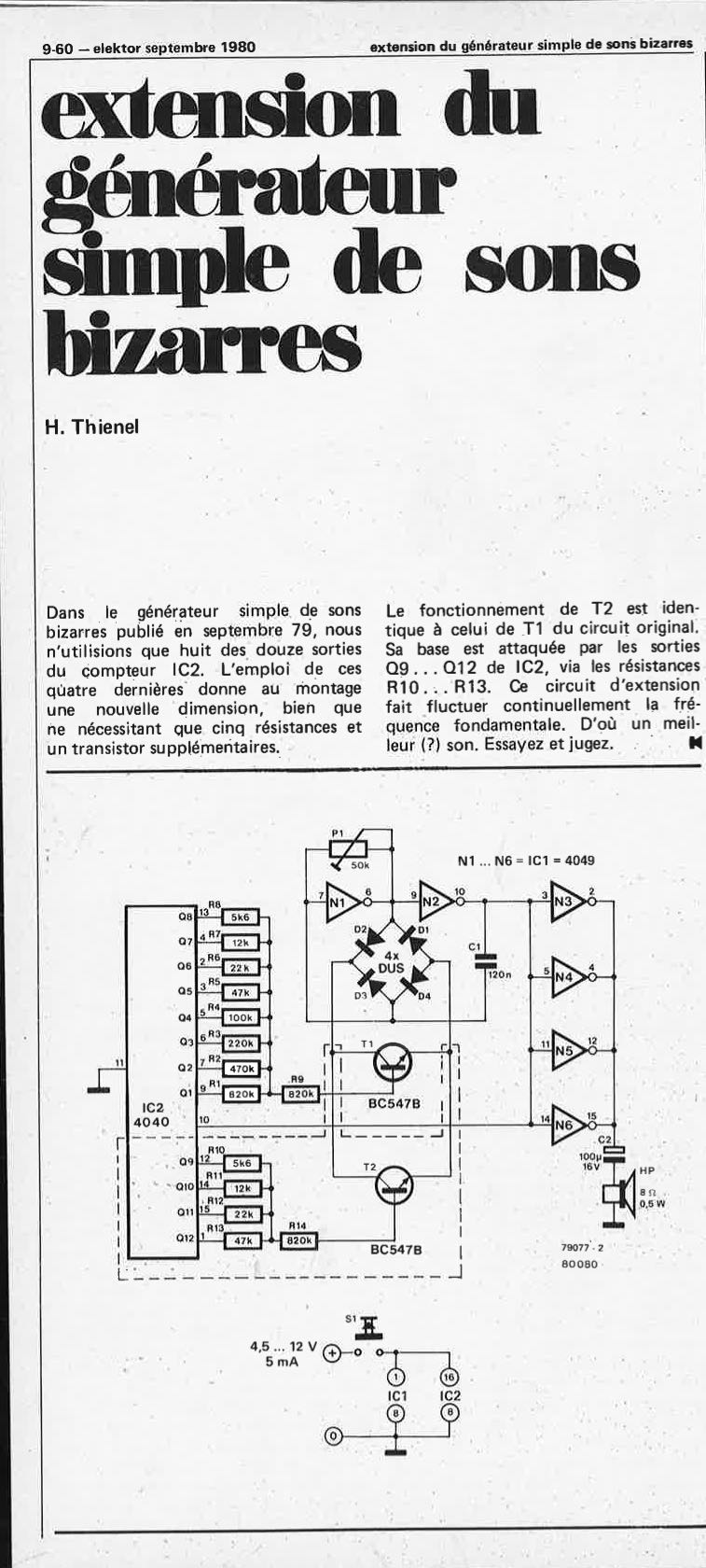 Extension du générateur de sons bizarres