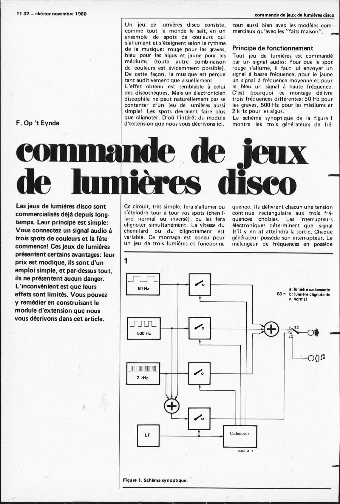 commande de jeux de lumieres disco