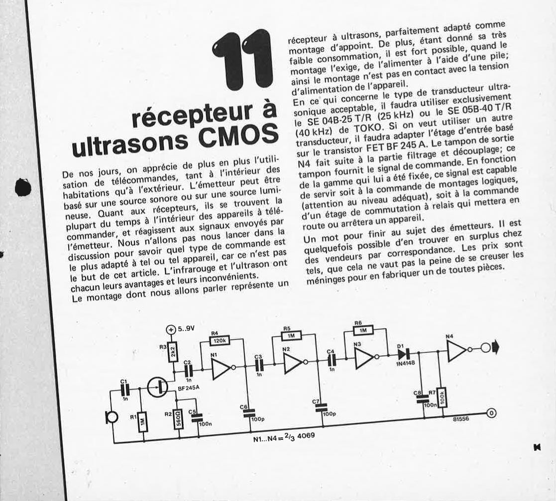 récepteur à ultra-sons CMOS