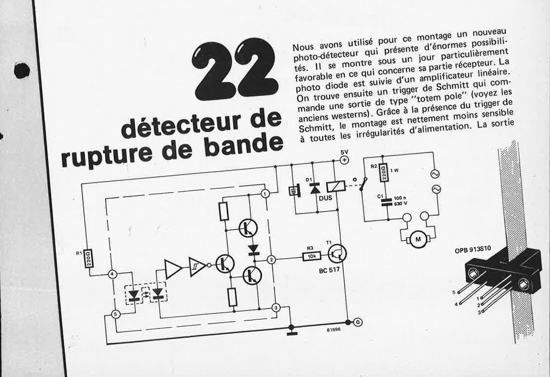 détecteur de rupture de bande