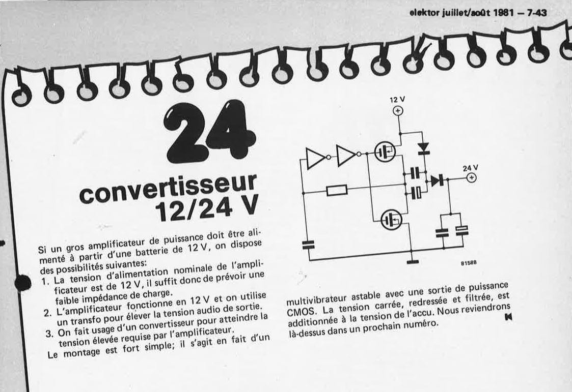 convertisseur 12/24 V