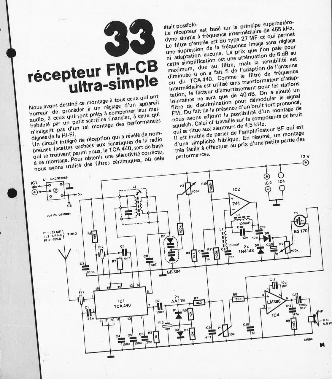 récepteur FM-CB ultra-simple