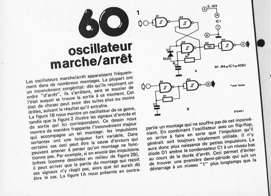 oscillateur marche/arrêt