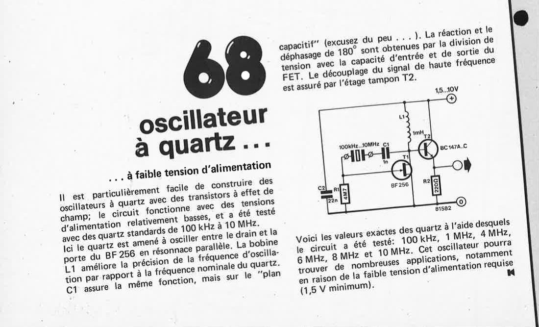 oscillateur à quartz