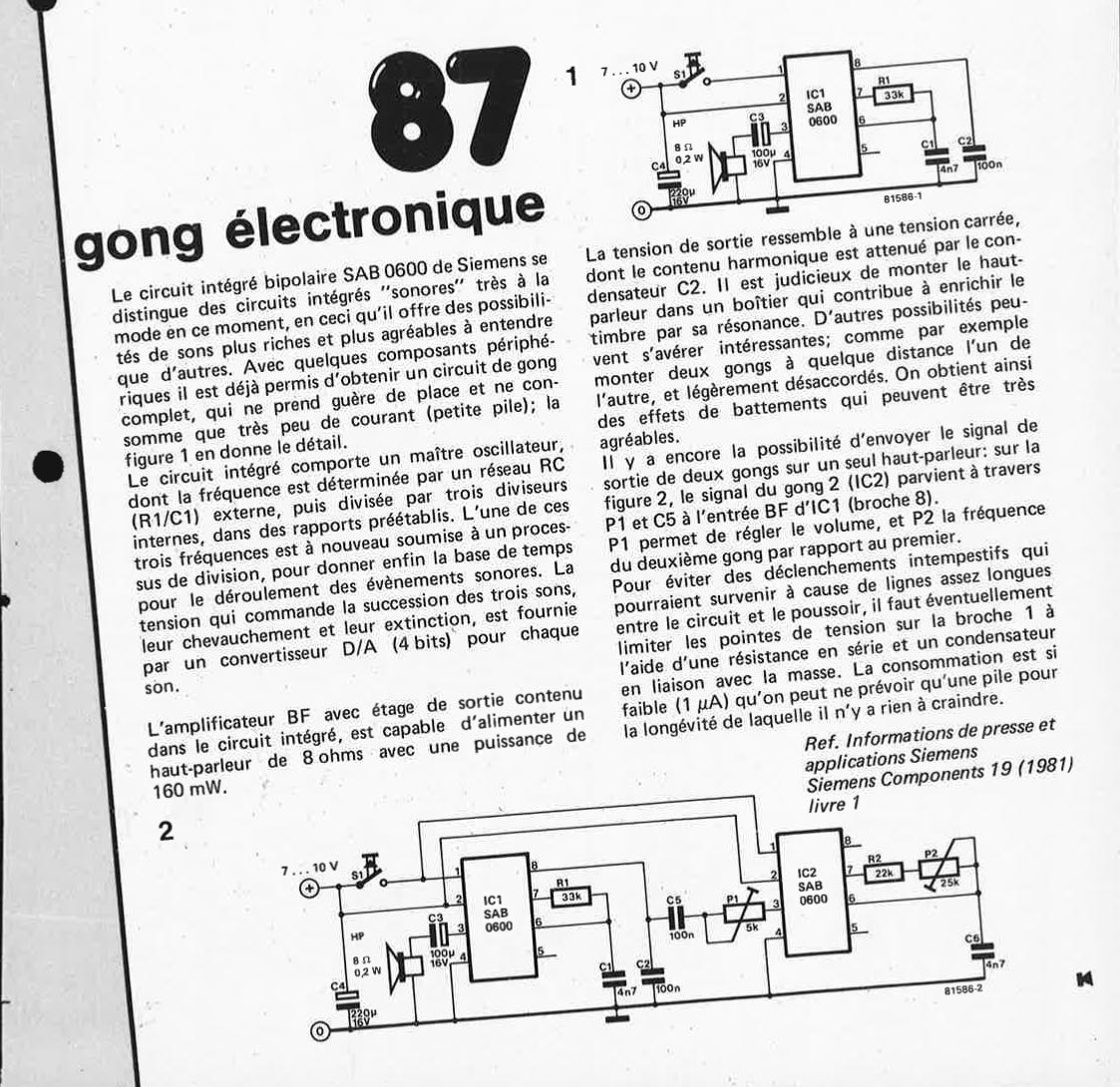 gong électronique