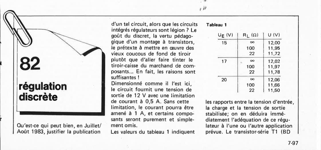 régulation discrète