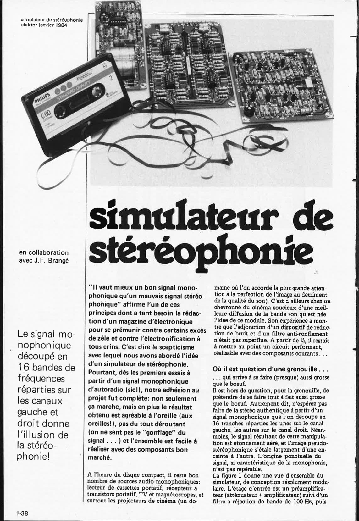 simulateur de stéréophonie