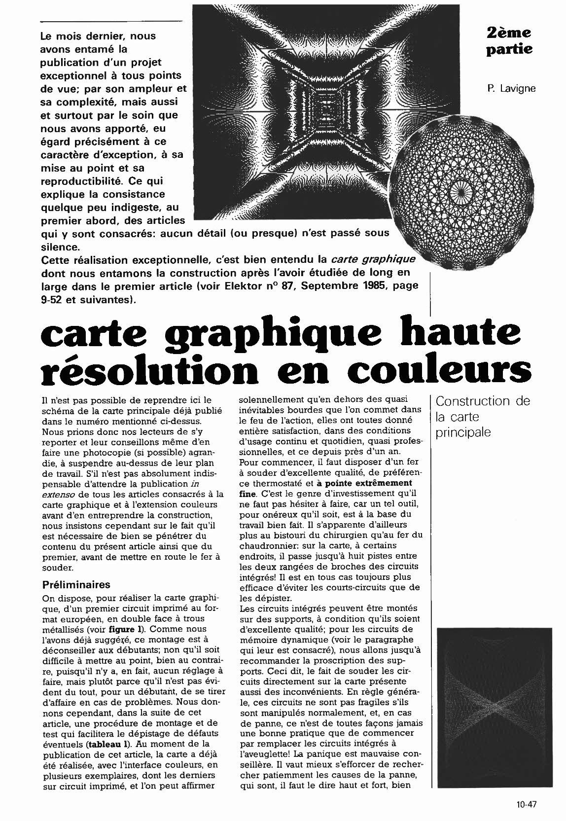 carte graphique haute résolution en couleurs (2ème partie)